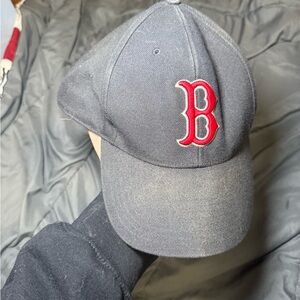 MLB Gray and Red Cap